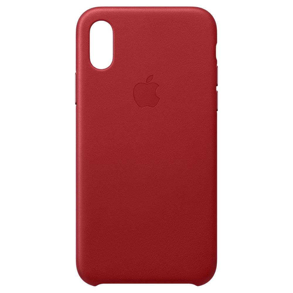 Apple Leather Case (Product)Red for iPhone XS