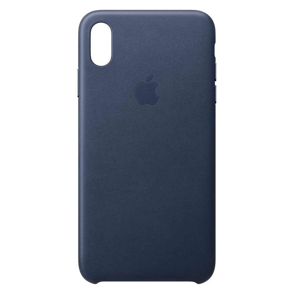 Apple Leather Case Midnight Blue for iPhone XS Max