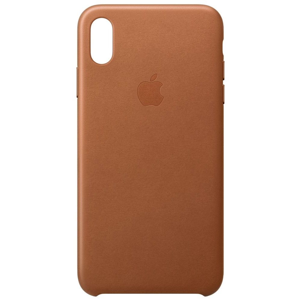 Apple Leather Case Saddle Brown for iPhone XS Max