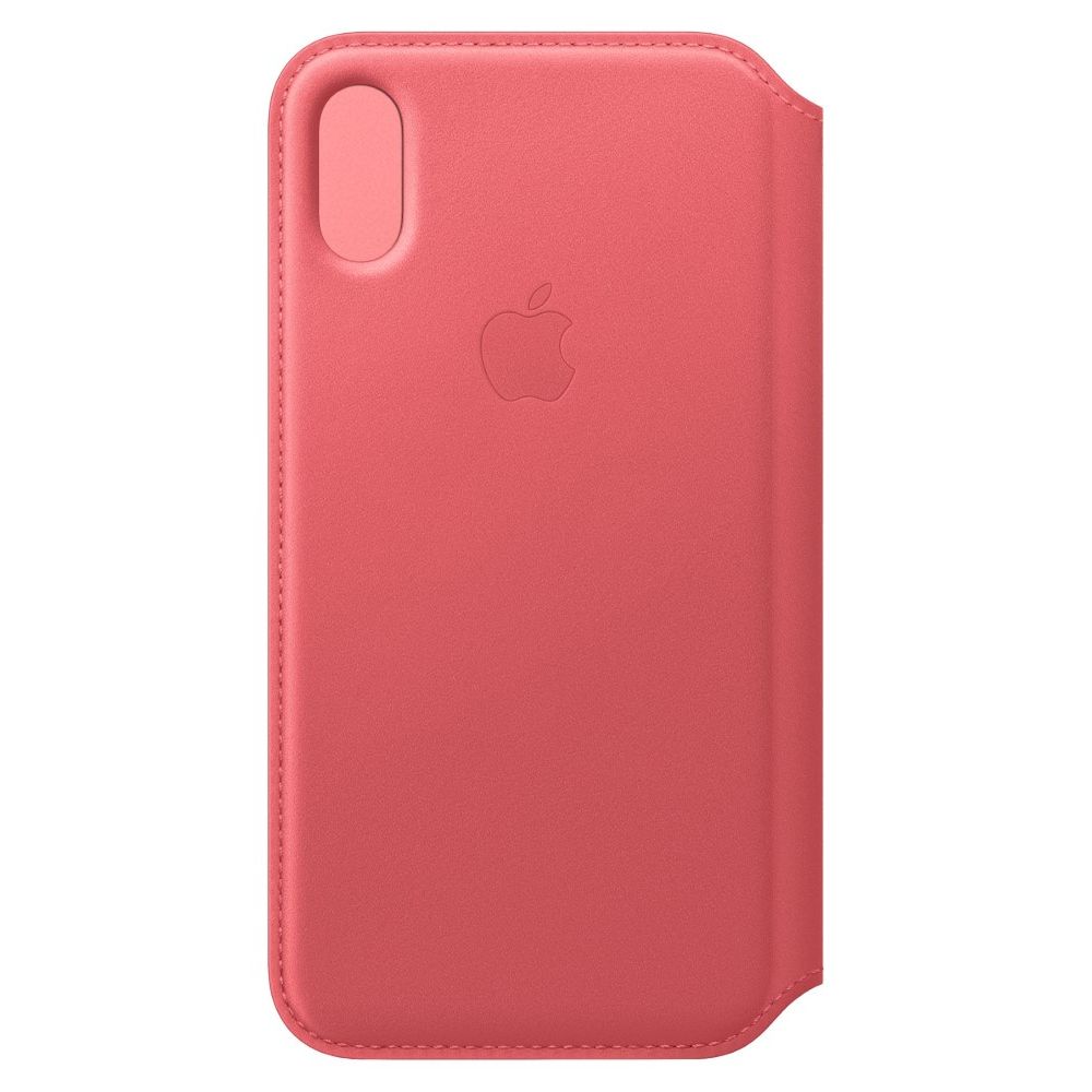 Apple Leather Folio Peony Pink for iPhone XS