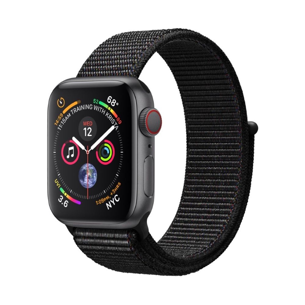 Apple Watch Series 4 GPS +Cellular 40mm Space Grey Aluminium Case with Black Sport Loop