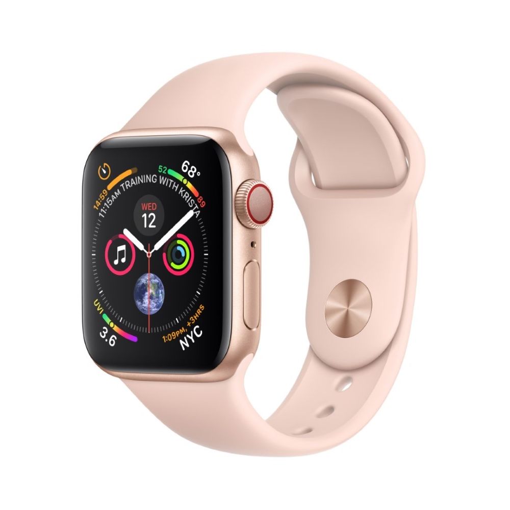 Apple Watch Series 4 GPS +Cellular 40mm Gold Aluminium Case with Pink Sand Sport Band