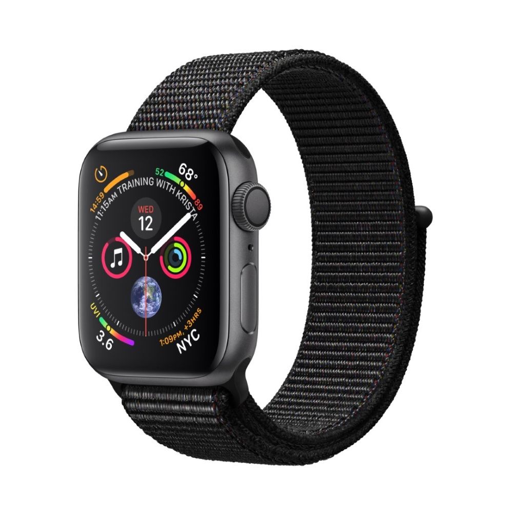 Apple Watch Series 4 GPS 40mm Space Grey Aluminium Case with Black Sport Loop