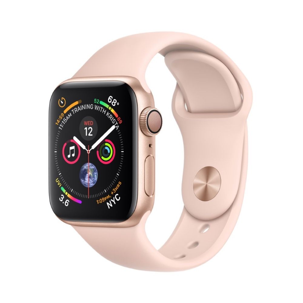Apple Watch Series 4 GPS 40mm Gold Aluminium Case with Pink Sand Sport Band