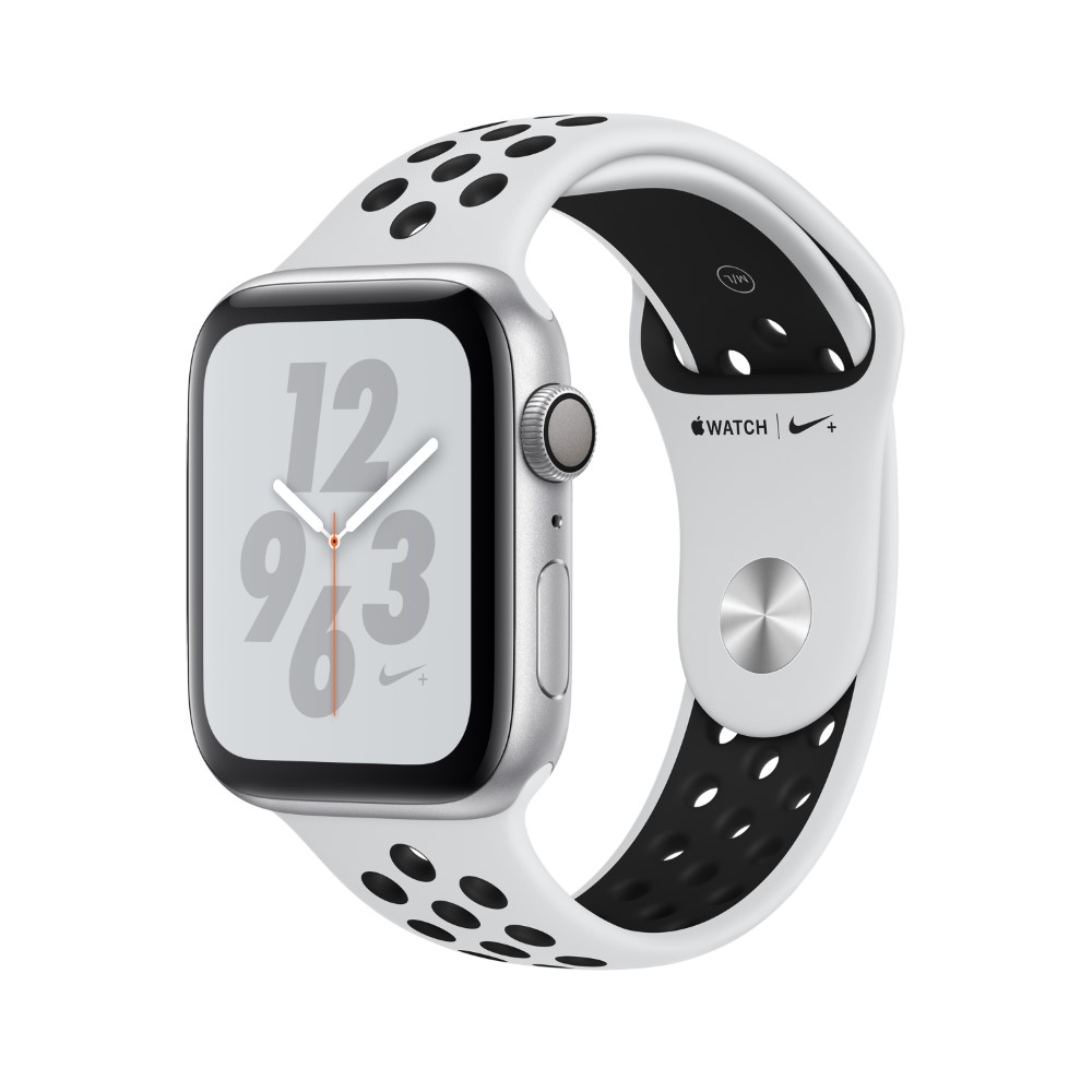 Apple Watch Nike+ Series 4 GPS 44mm Silver Aluminium Case with Pure Platinum/Black Nike Sport Band