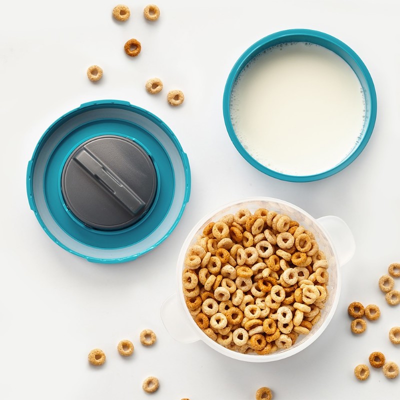 Trudeau Fuel Milk & Cereal Container Tropical