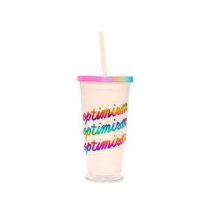 Ban.do Sip Sip Tumbler with Straw Deluxe Optimism 590ml