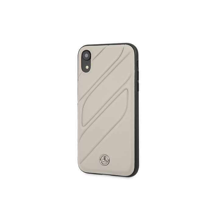 Mercedes-Benz Leather Case Grey for iPhone XR