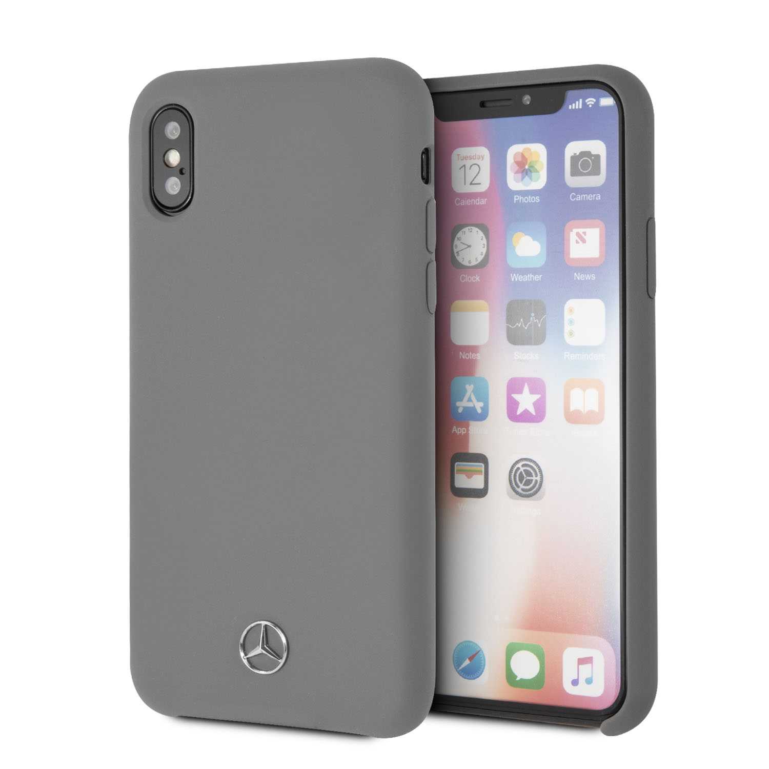 Mercedes-Benz Silicon Case Grey for iPhone XS