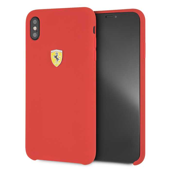 Ferrari SF Silicon Case Red for iPhone XS Max