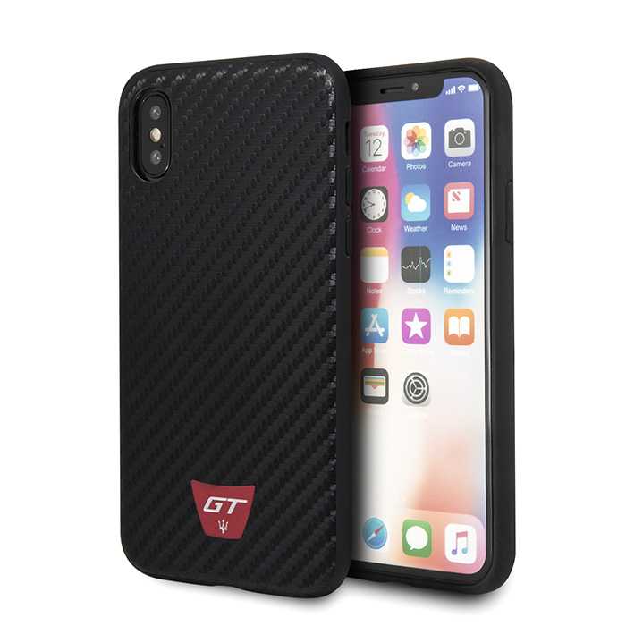 Maserati GT Carbon Case Black for iPhone XS