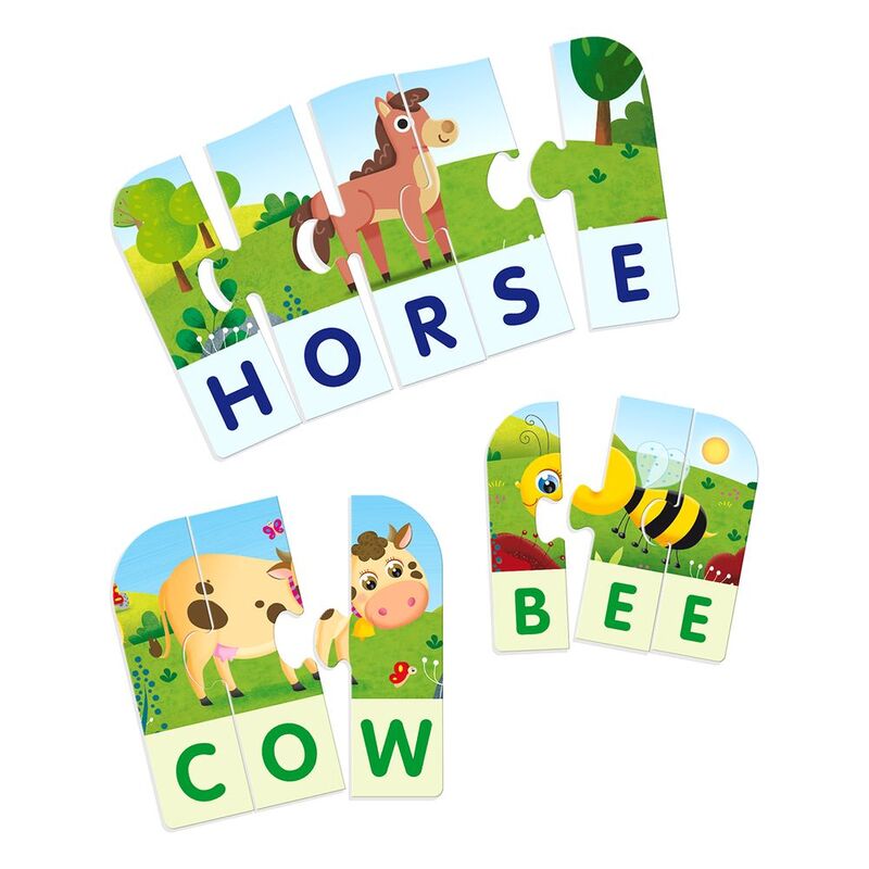 Kidslove Life Skills My First Words The Farm Learning Puzzle