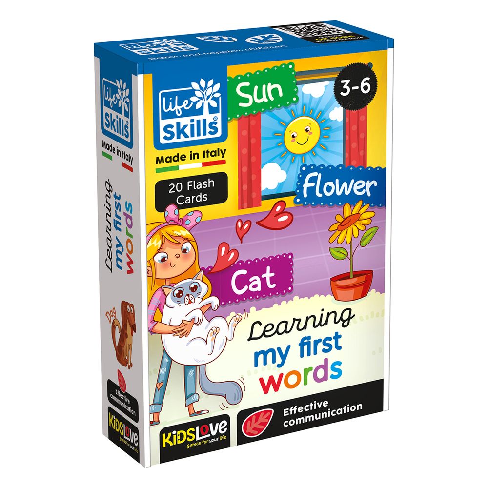 Kidslove Life Skills Learning My First Words Flash Cards