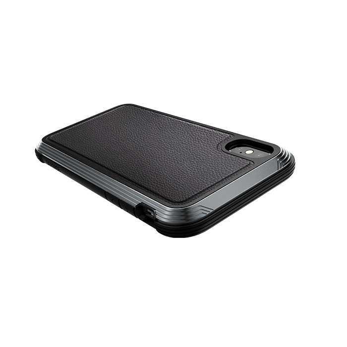 X-Doria Defense Lux Case Black Leather for iPhone XS