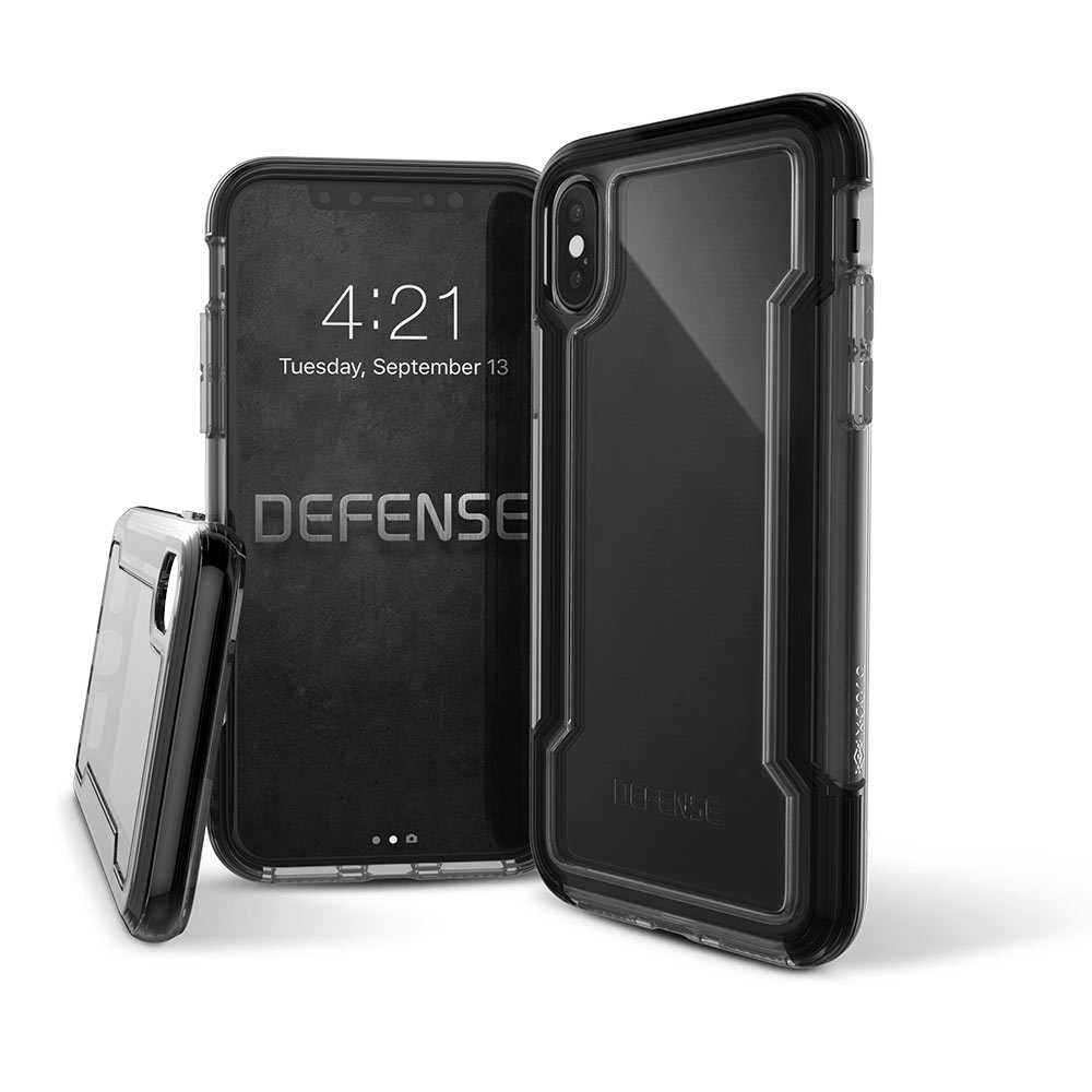 X-Doria Defense Clear Case Black for iPhone XS