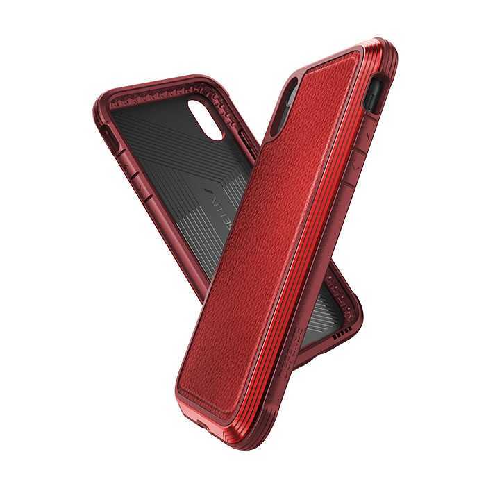 X-Doria Defense Lux Case Red Leather for iPhone XR