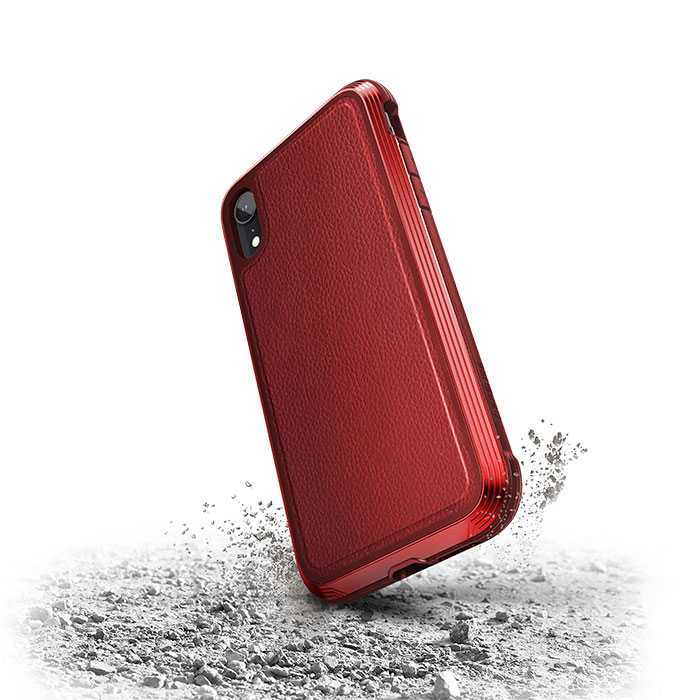 X-Doria Defense Lux Case Red Leather for iPhone XR