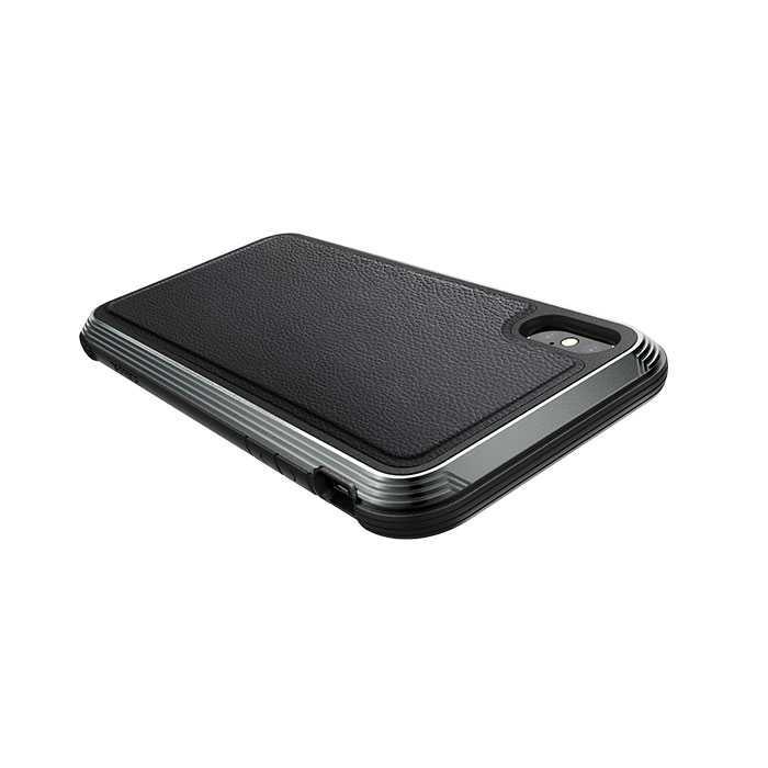 X-Doria Defense Lux Case Black Leather for iPhone XS Max