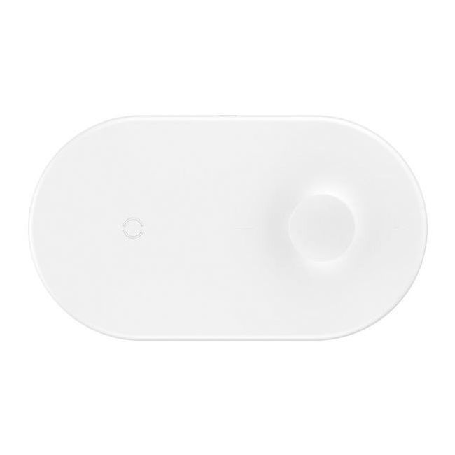 Baseus Smart 2-in-1 Wireless Charger White