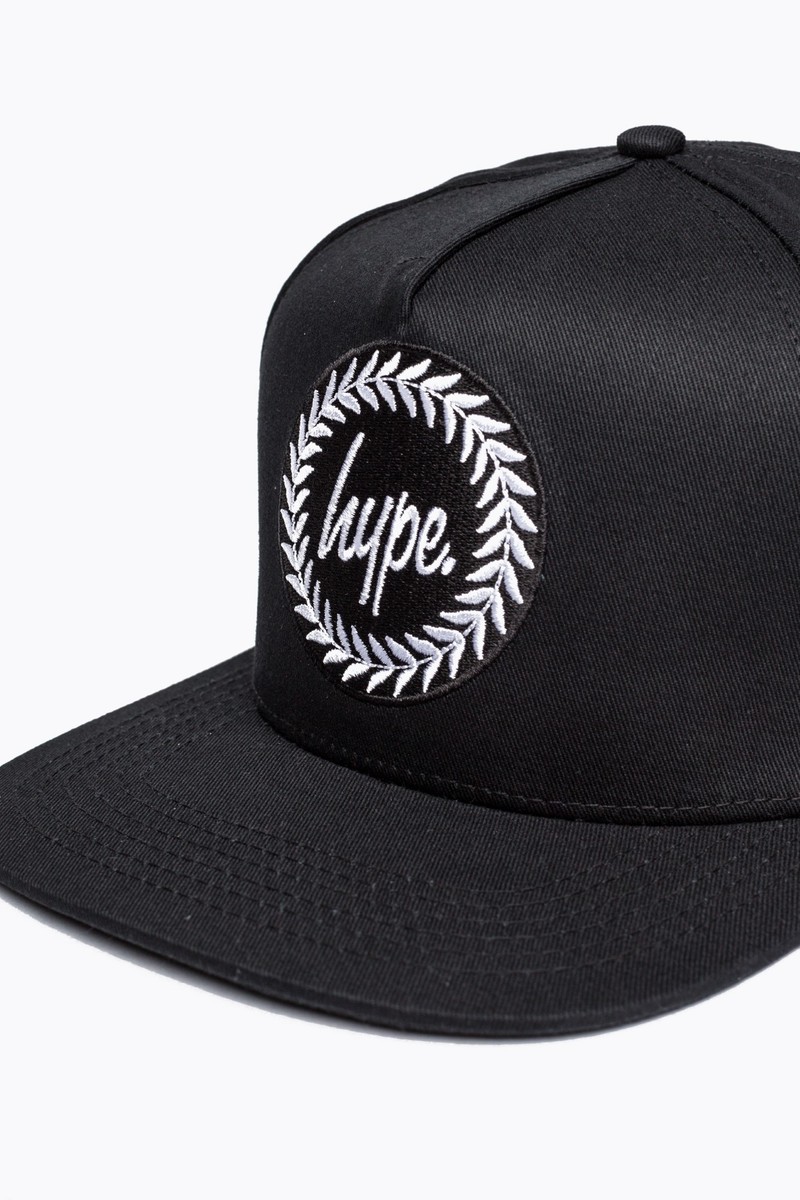 Hype Crest Black Snapback Cap