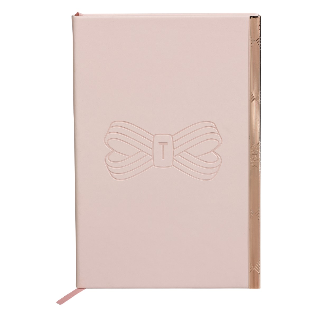 Ted Baker A5 Soft Touch Notebook Pink Bow