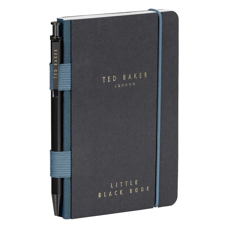 Ted Baker Mini Notebook & Pen Black Monkian