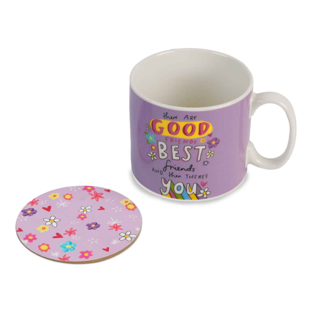 The Happy News Best Friend Mug & Coaster Set