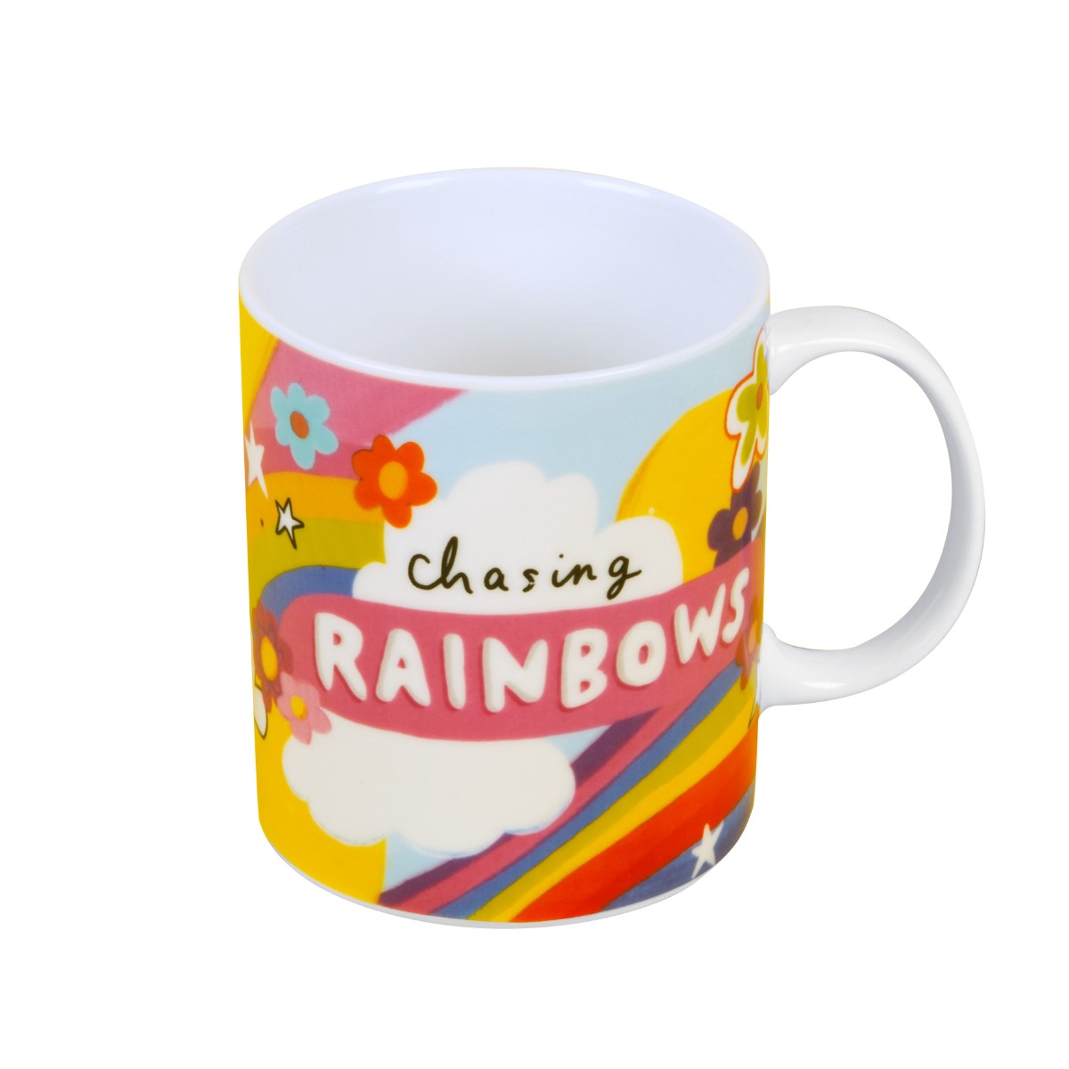 The Happy News Chasing Rainbows Mug 400ml