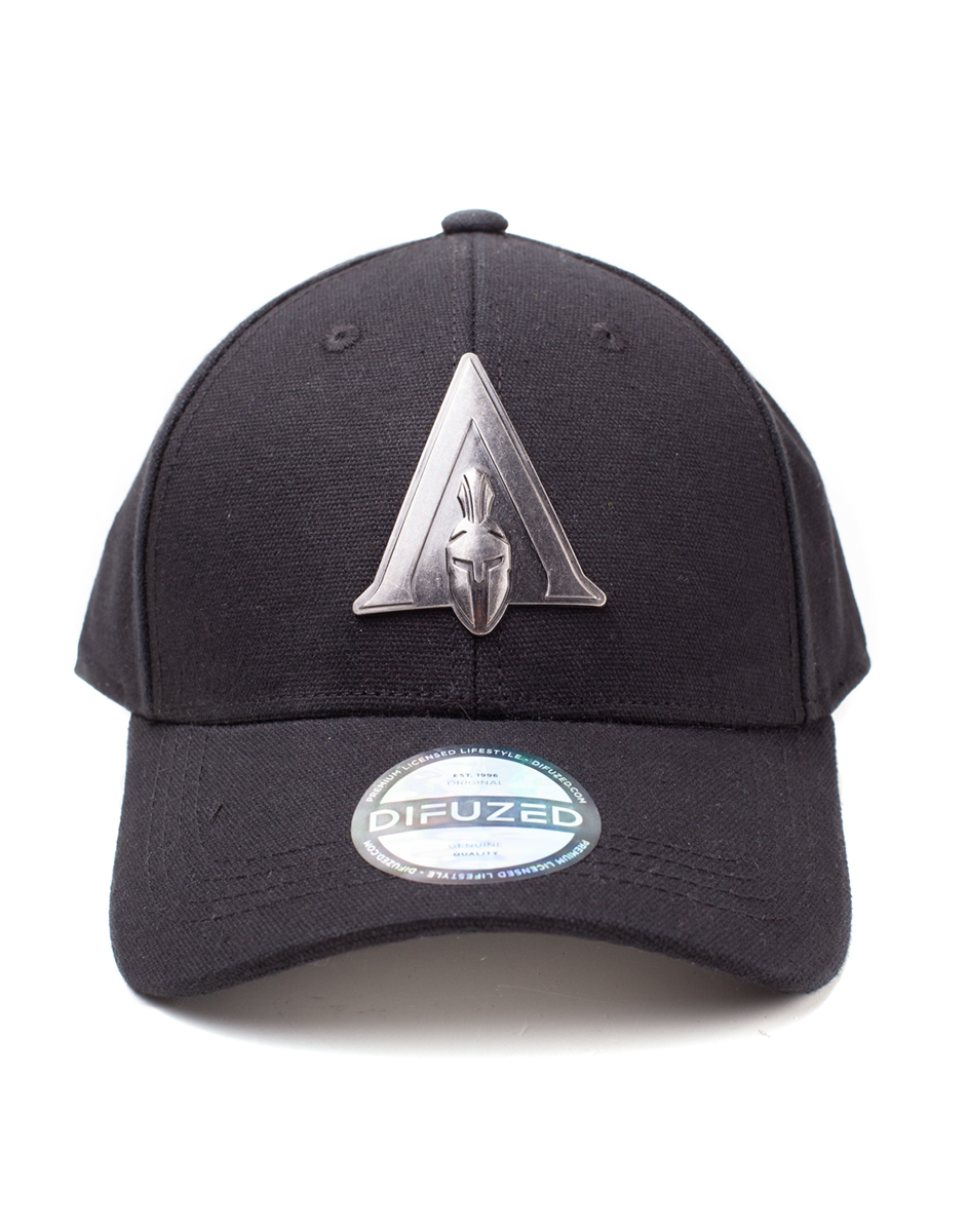 Assassin's Creed Odyssey Metal Badge Logo Curved Bill Black Cap