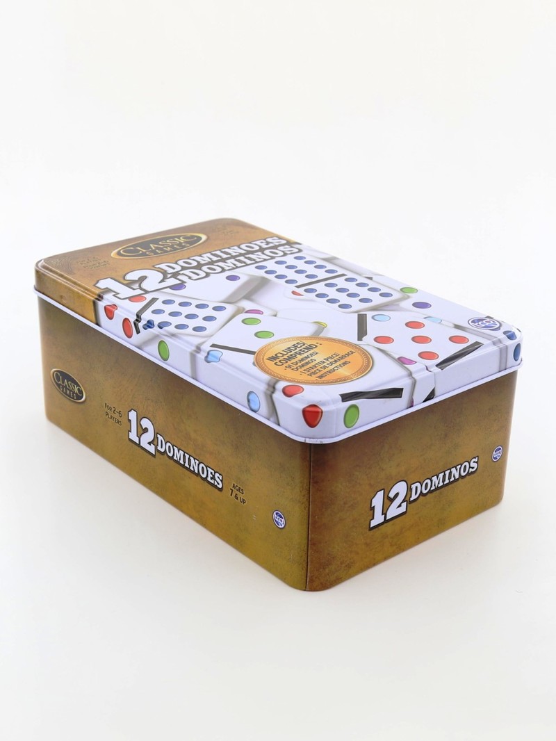 TCG Double 12 Dominoes in a Tin