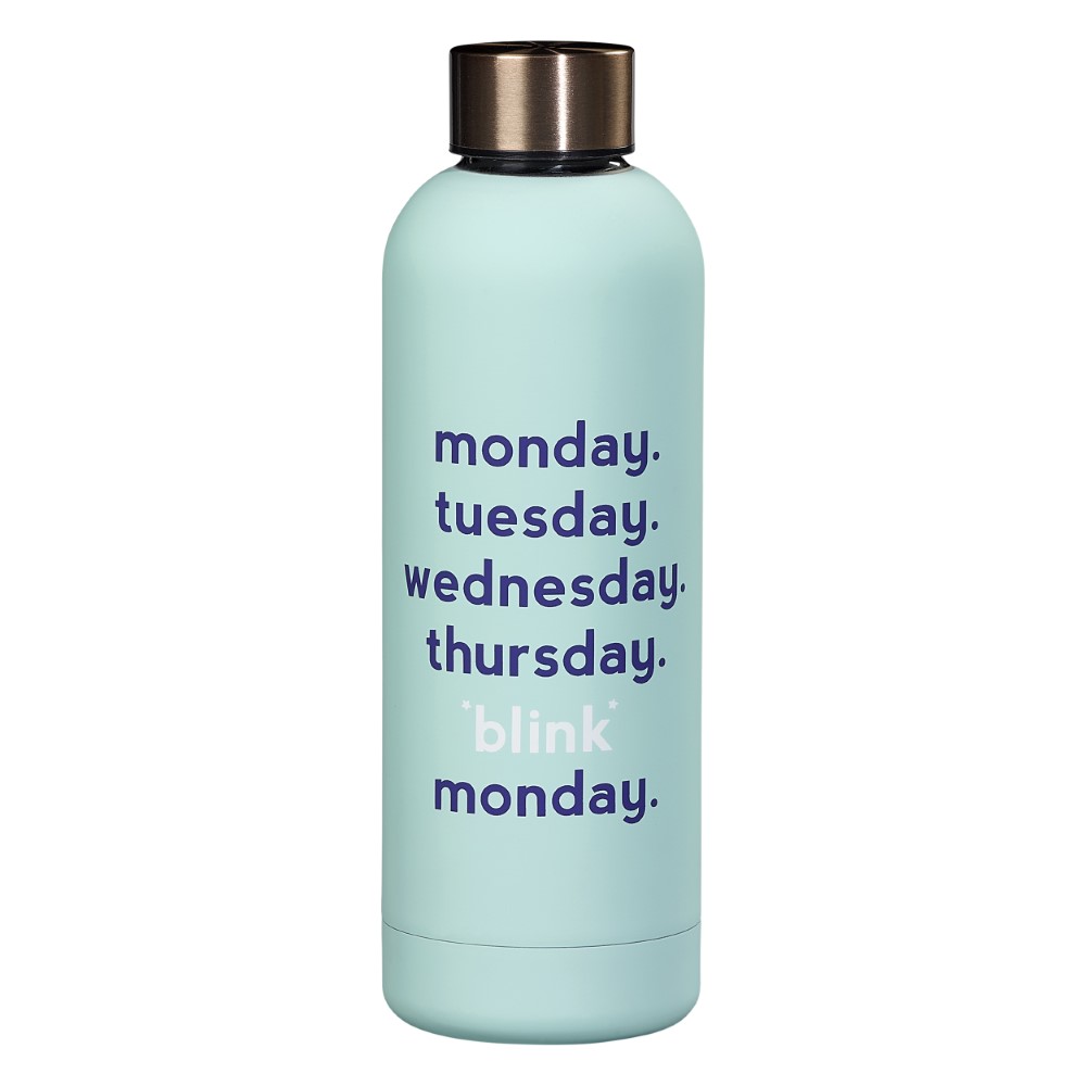 Yes Studio Water Bottle Monday Blink