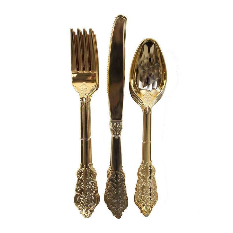 Talking Tables Party Porcelain Gold Cutlery