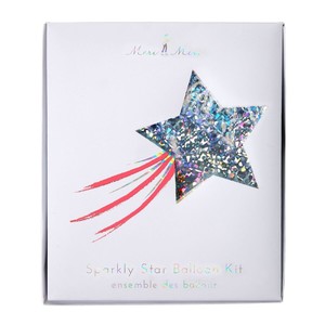 Meri Meri Silver Sparkly Star Balloon Kit
