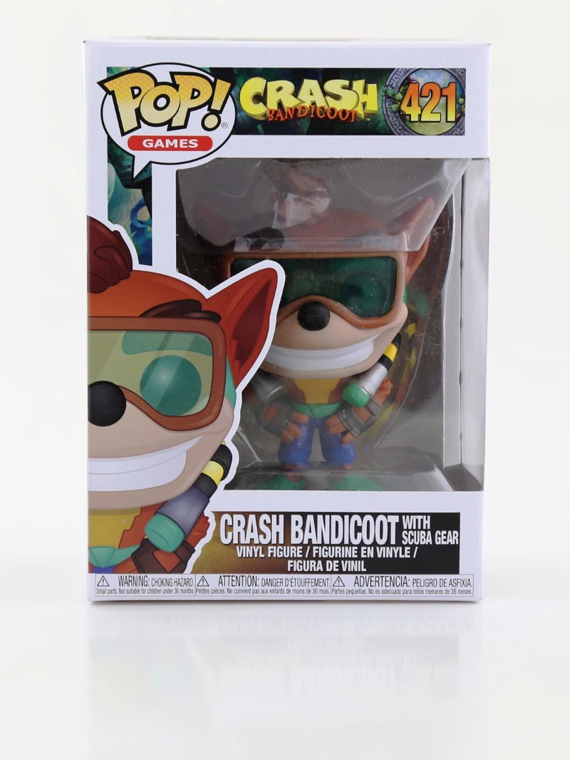 Funko Pop Crash Bandicoot S2 Crash with Scuba Vinyl Figure