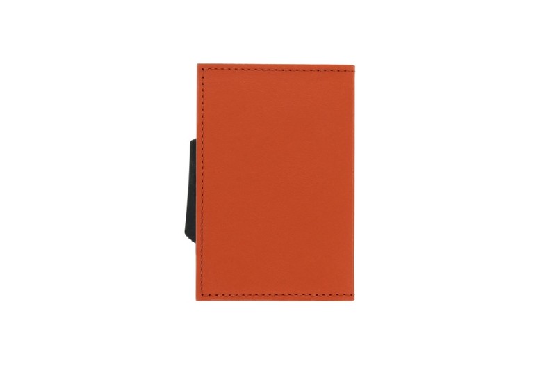 Ogon Cascade Aluminium & Leather Wallet Orange