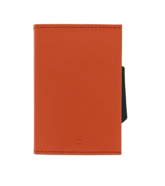 Ogon Cascade Aluminium & Leather Wallet Orange