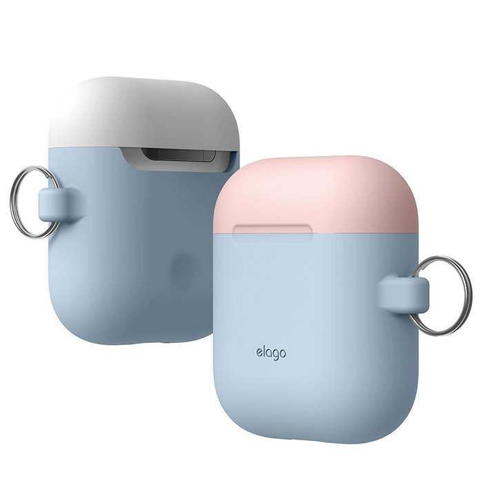 Elago Duo Hang Case Pastel Blue/Pink/White for AirPods