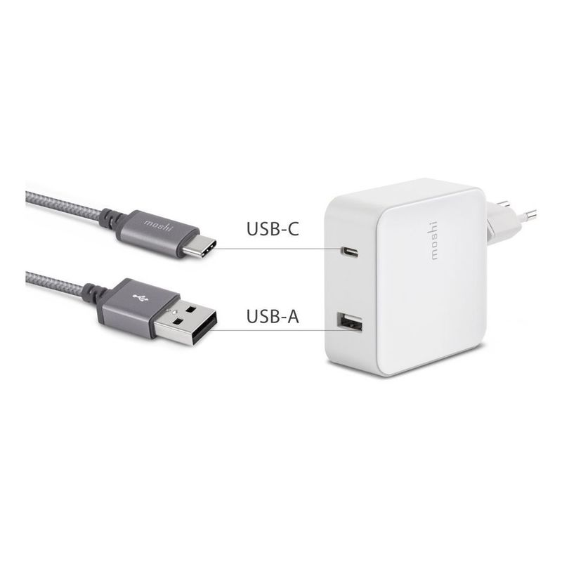 Moshi Progeo USB-C 42W Wall Charger with USB Port