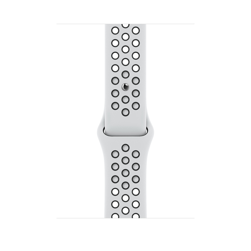 Apple Watch Nike SE GPS 44mm Silver Aluminium Case with Pure Platinum/Black Nike Sport Band - Regular