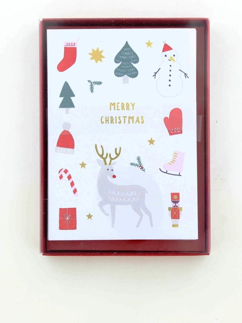 Kikki.K A6 Greeting Cards Christmas 2018 (Pack of 10) (16.2 x 11.2cm)