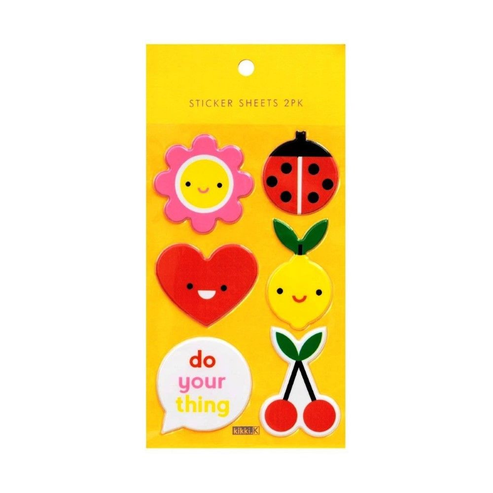 Kikki.K Soft Stickers Cute 2019 (2 Sheets)