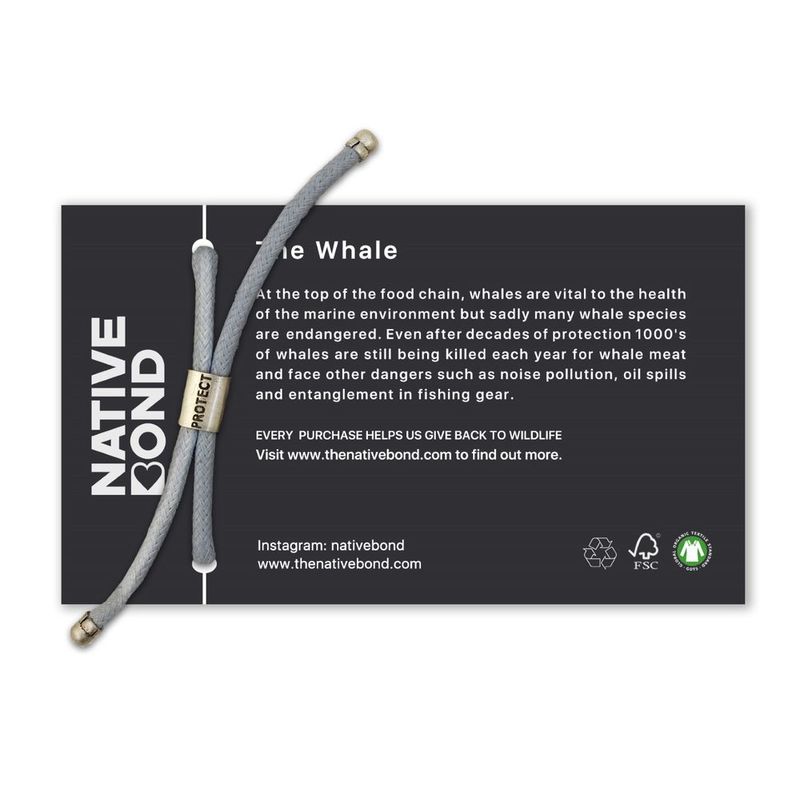 Native Bond Whale Endangered Eco Bracelet
