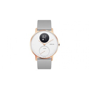 Withings Nokia Steel HR Rose Gold 30mm White/Grey Silicone Band Smartwatch