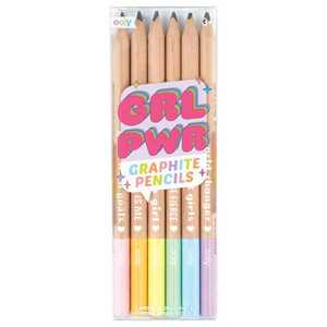 Ooly Girl Power Jumbo Triangular Graphite Pencils (Set of 6)