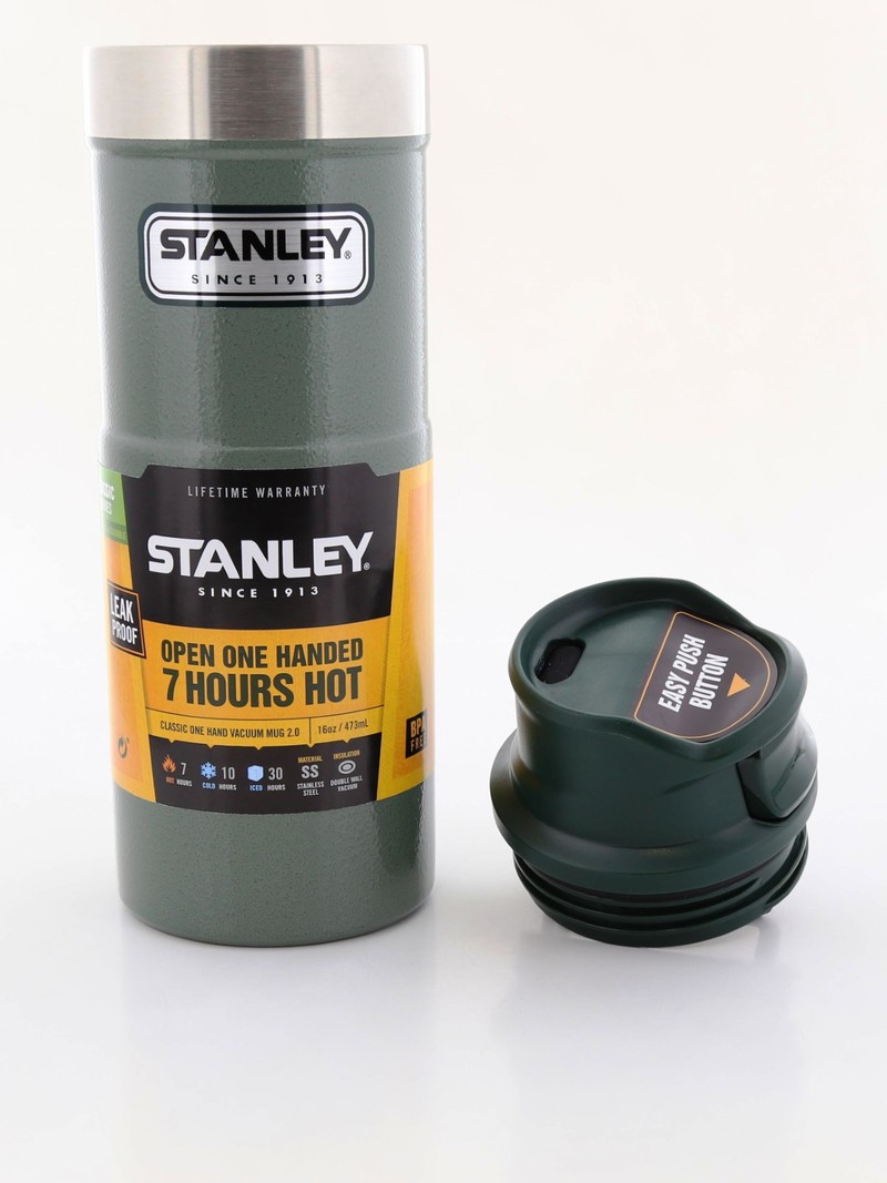 Stanley Classic1 Hand Vacuum Mug 2.0 Hammertone Green 470ml