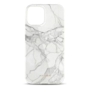 HYPHEN LUXE Marble Case for iPhone 13 White