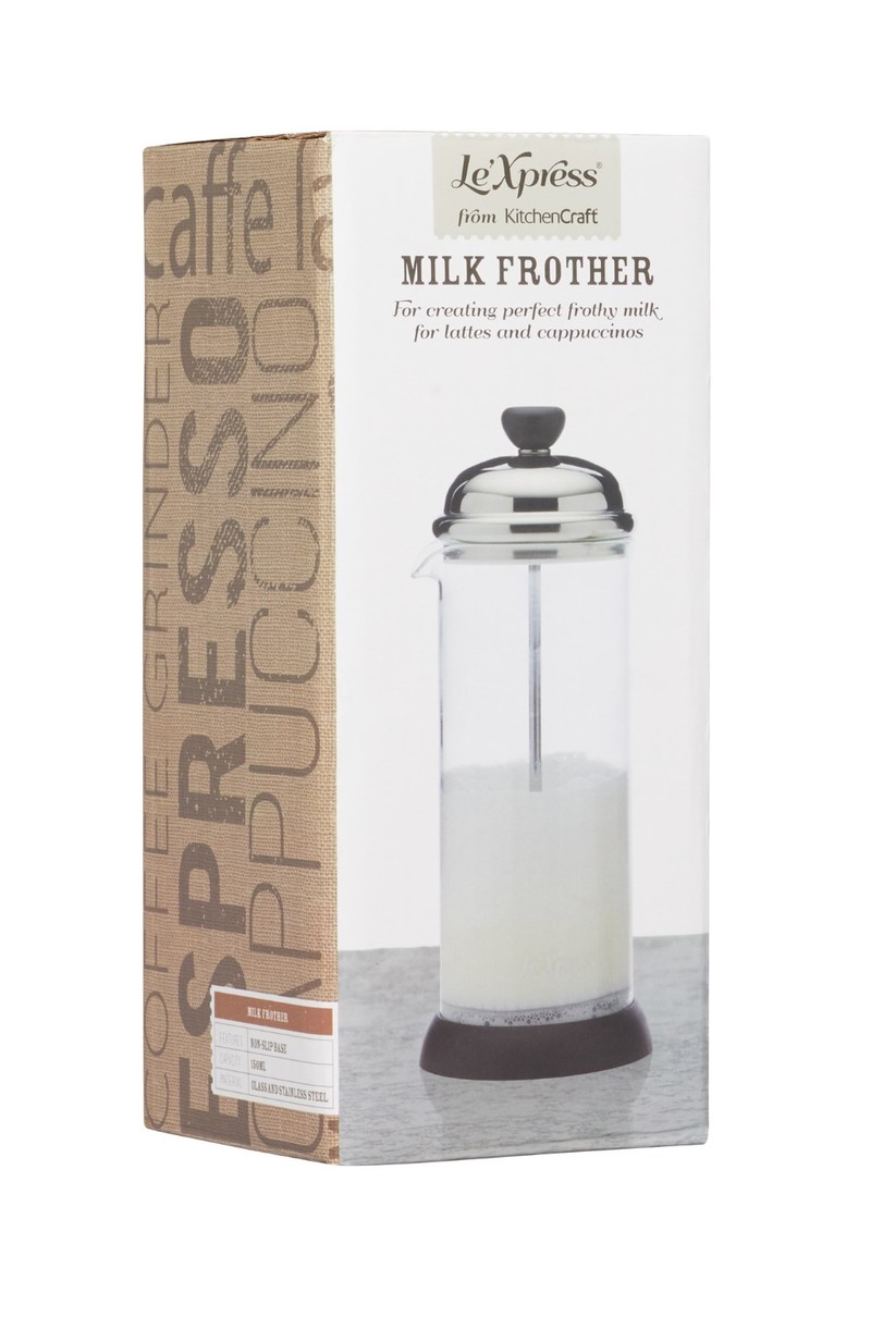 Kitchencraft Le'Xpress Glass Milk Frother