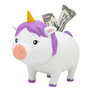 Biggys Unicorn White Piggy Bank By Lilalu