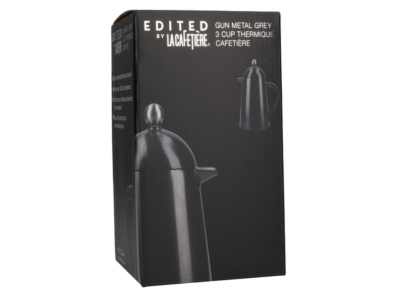 La Cafetiere Edited Thermique Gun Metal Grey Coffee Press 350ml (Makes 3 Cups)