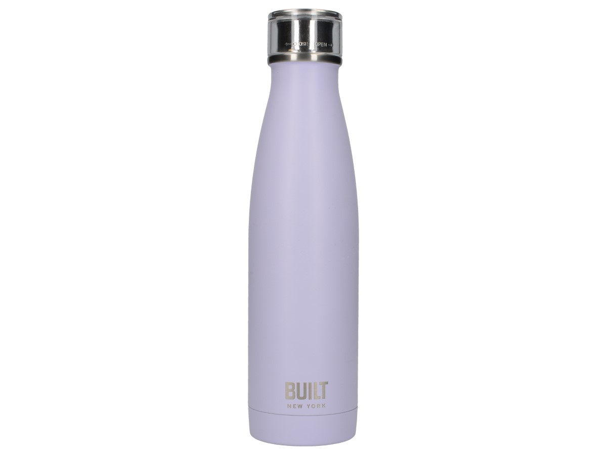 Built Double Walled Stainless Steel Water Bottle Lavender 500ml